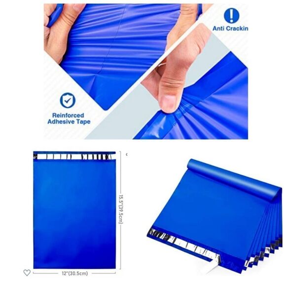 Poly Mailers XLARGE 50 piece Starter Pack w/Stickers - Picture 13 of 16